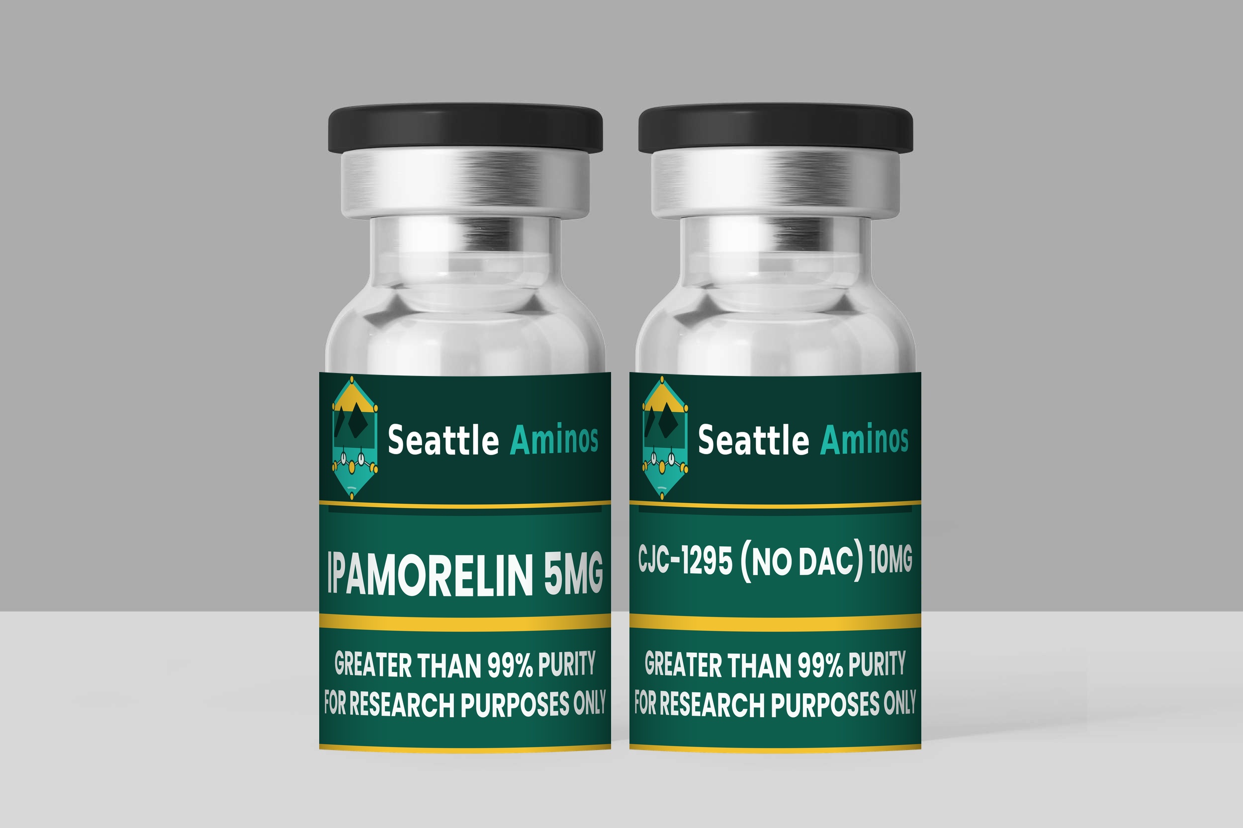 IPAMORELIN 5MG + CJC-1295 (NO DAC) 10MG research vial